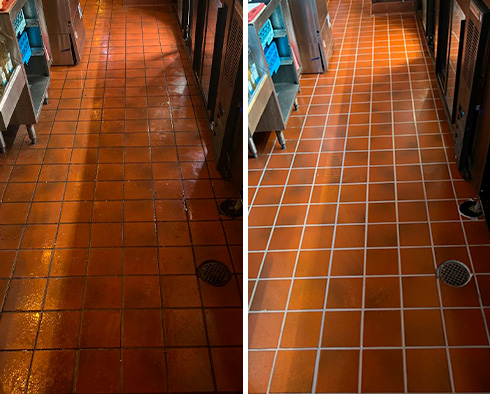Restaurant Before and After Our Hard Surface Restoration Services in Nashville, TN