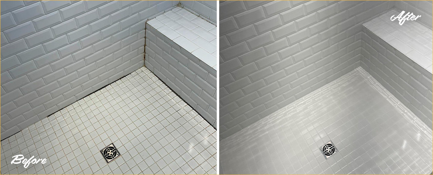 Shower Before and After Our Superb Caulking Services in Nashville, TN