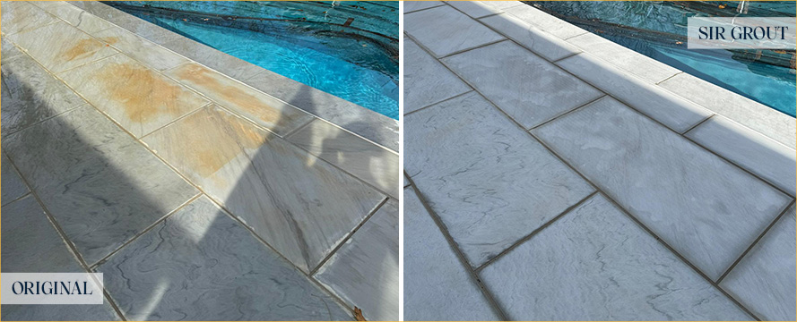 Outdoor Floor Before and After Our Superb Hard Surface Restoration Services in Belle Meade, TN