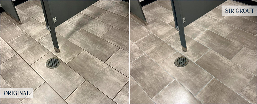 Floor Before and After a Flawless Tile Sealing in Brentwood, TN