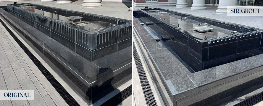 Surface Before and After an Excellent Stone Cleaning in Nashville, TN