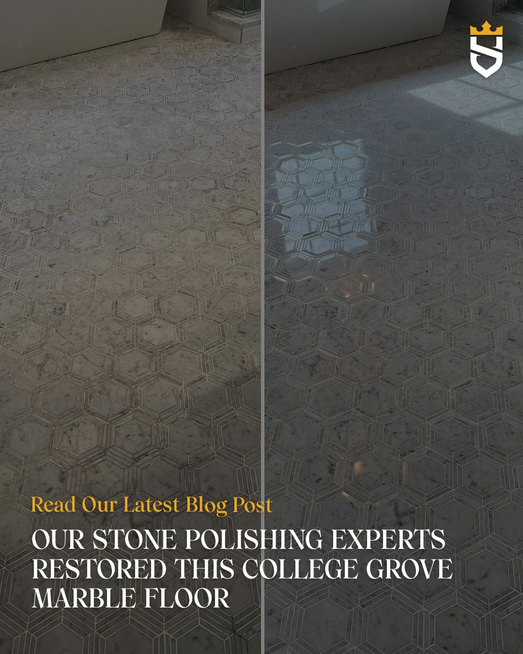 Our Stone Polishing Experts Restored This College Grove Marble Floor