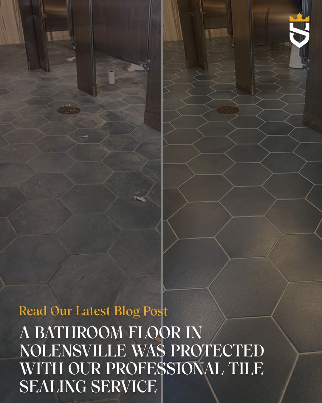 A Bathroom Floor in Nolensville Was Protected With Our Professional Tile Sealing Service