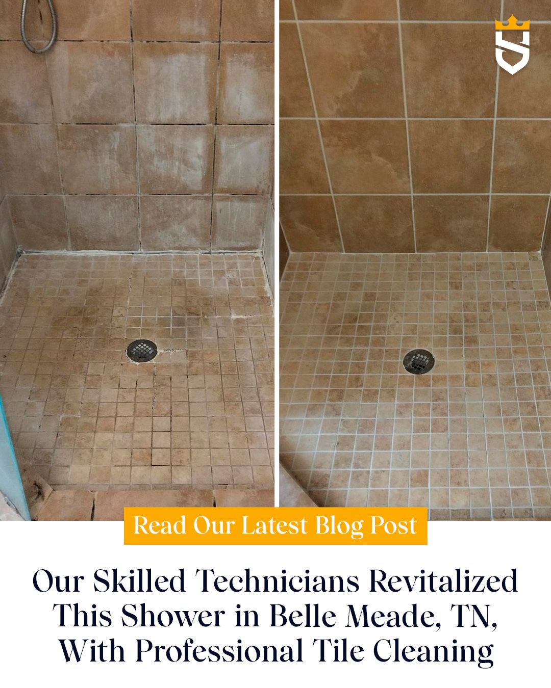Our Skilled Technicians Revitalized This Shower in Belle Meade, TN, With Professional Tile Cleaning
